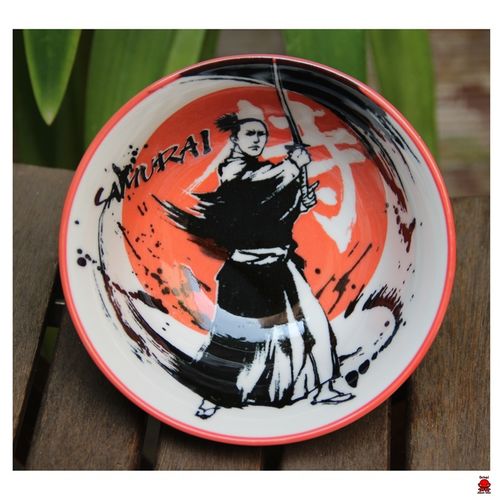 Cuenco de cerámica samurai mediano