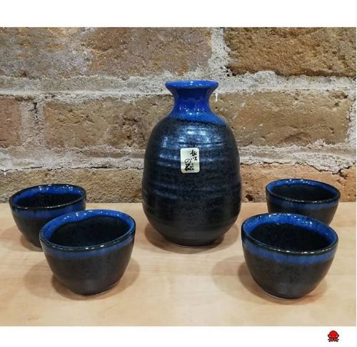 Set de Sake azul
