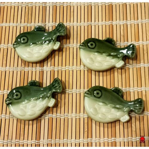 Reposapalillos pez globo fugu