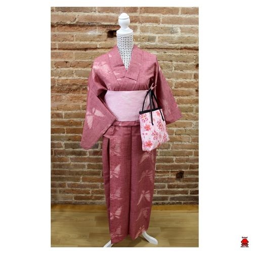Kimono rosa mariposas
