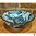Cuenco de cerámica dragón azul grande 2